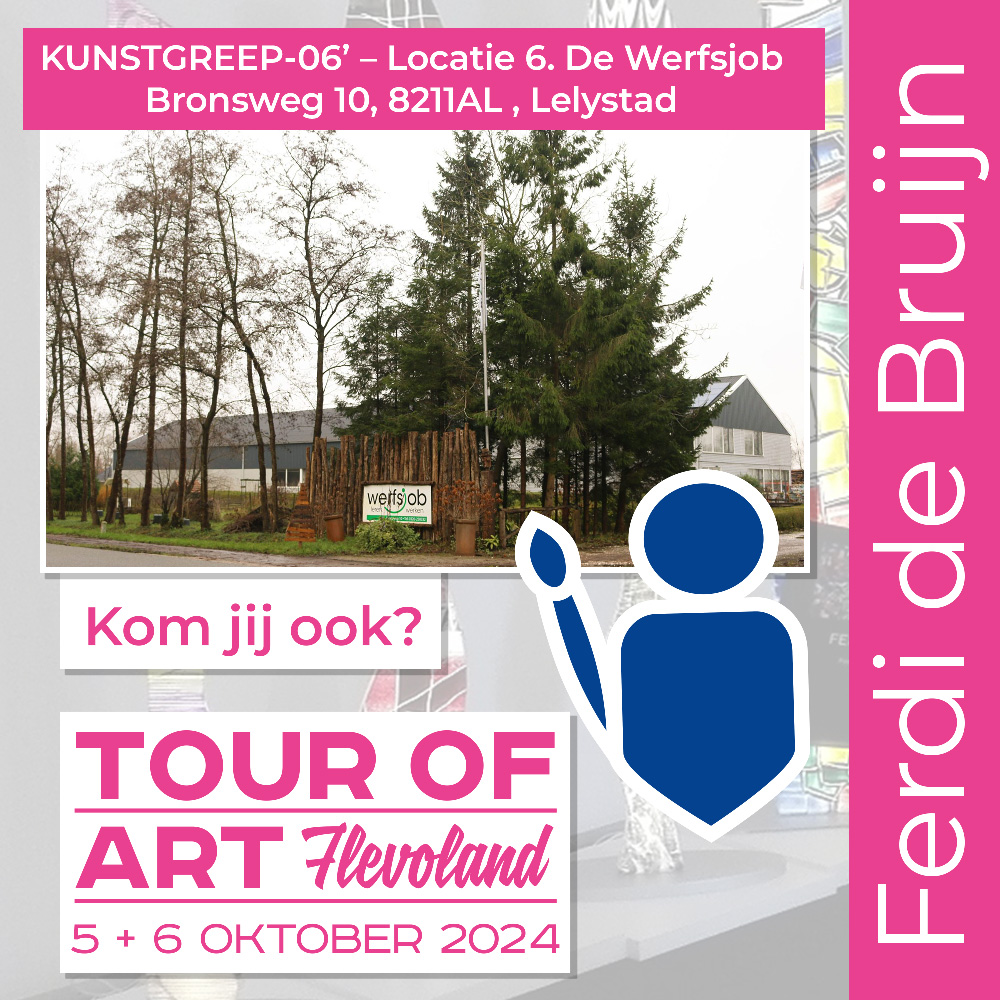 Ik exposeer ook weer dit jaar bij Tour of Art Flevoland