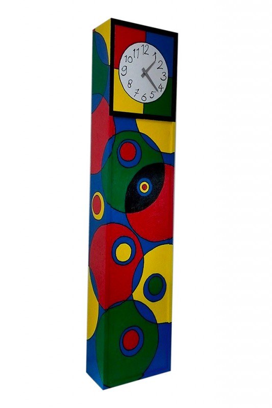 Ritueel Gemeenten Vijf Staande klok Big Ben 3551 - Klokken van Ferdi de Bruijn handgeschilderde  functionele kunst